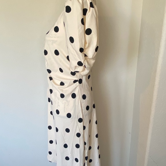 a new day Cream and black Polka Dots High Low Dress NWT - Picture 11 of 11